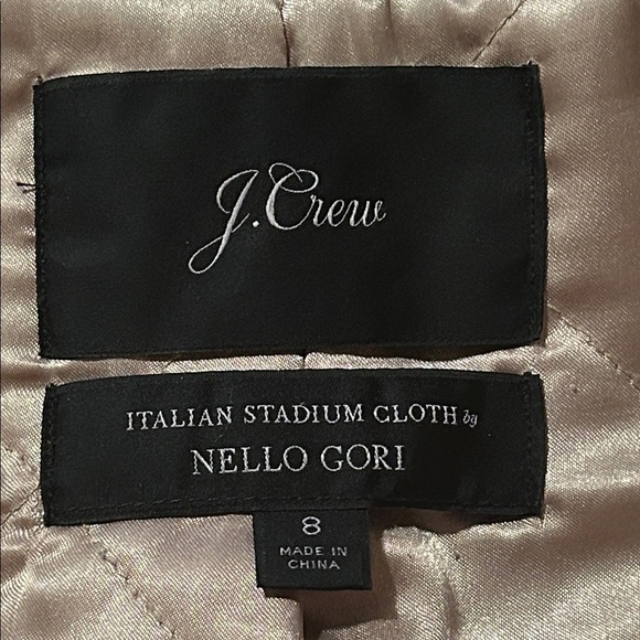 J. Crew Lodge Coat in Italian Stadium Cloth by Nello Gori Wool Green Size 8 - Picture 4 of 10